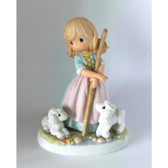 Precious Moments Other - Precious Moments Shepherd Girl Figurine with Lambs ~New With Tags~